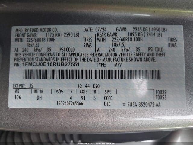 2024 FORD ESCAPE PHEV 9