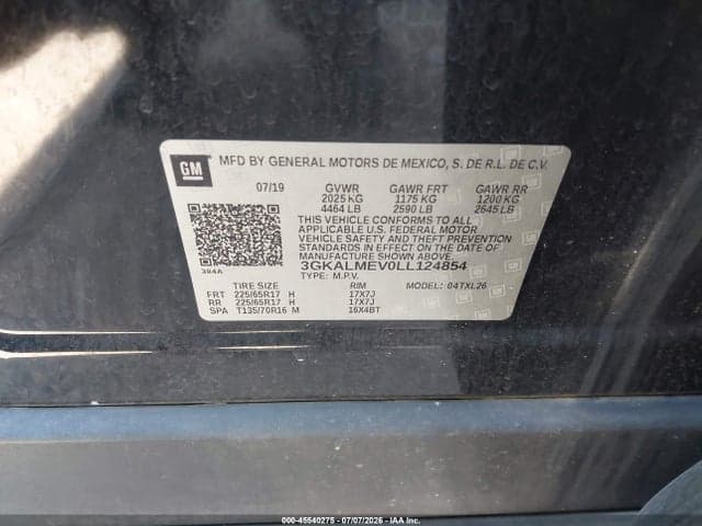 2020 GMC TERRAIN FWD SLE 9