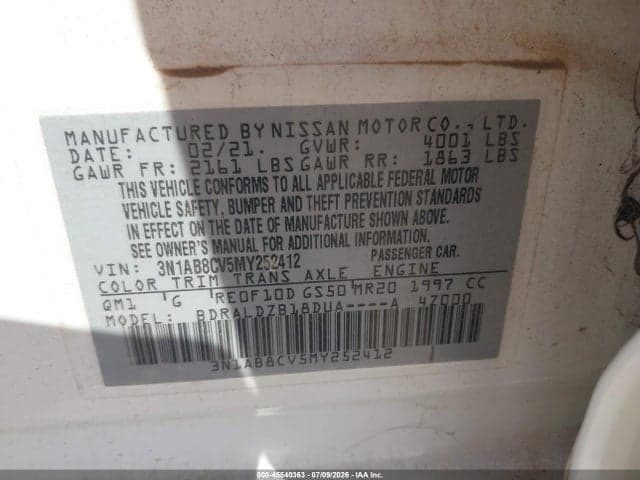2021 NISSAN SENTRA SV XTRONIC CVT 9