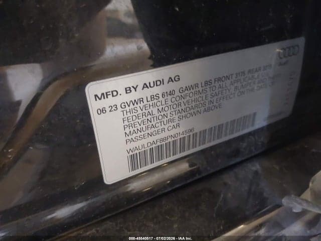 2023 AUDI A8 L 55 TFSI QUATTRO TIPTRONIC 9