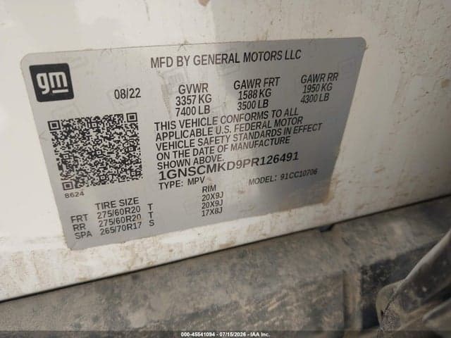 2023 CHEVROLET TAHOE 2WD LS 9