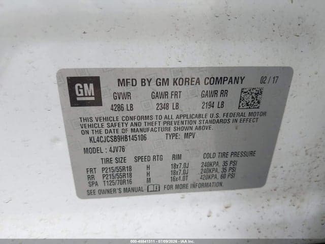 2017 BUICK ENCORE ESSENCE 9