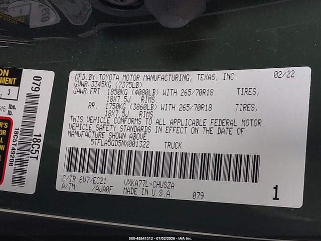 2022 TOYOTA TUNDRA SR5 9