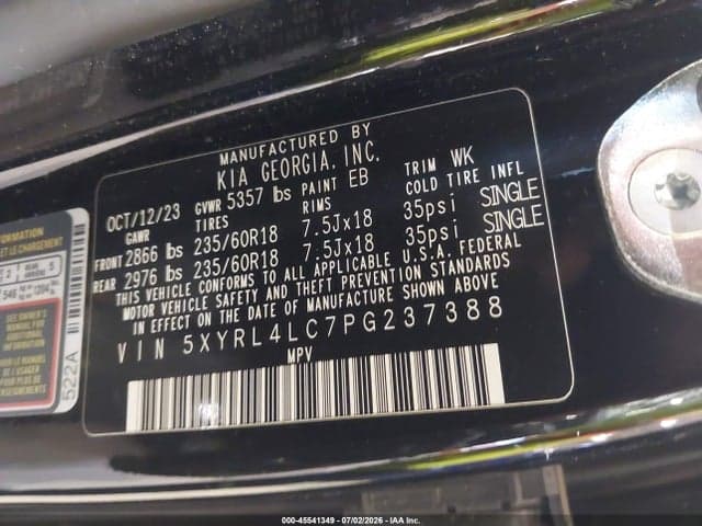 2023 KIA SORENTO S 9