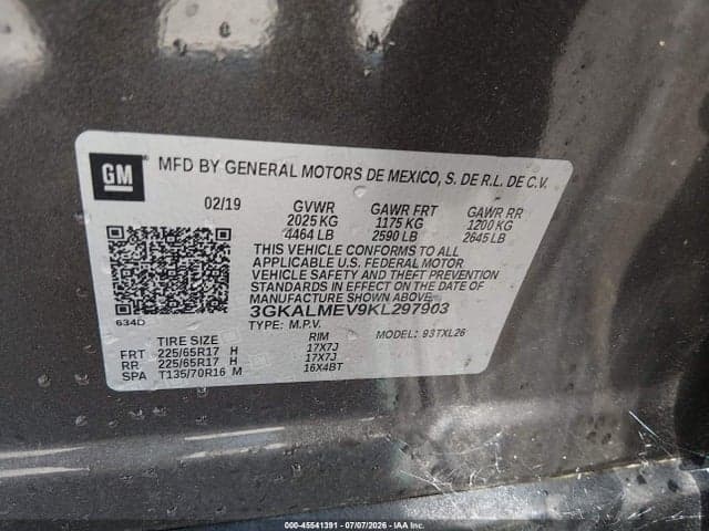 2019 GMC TERRAIN SLE 9