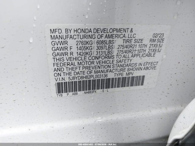 2023 ACURA MDX TYPE S W/ADVANCE PACKAGE 9