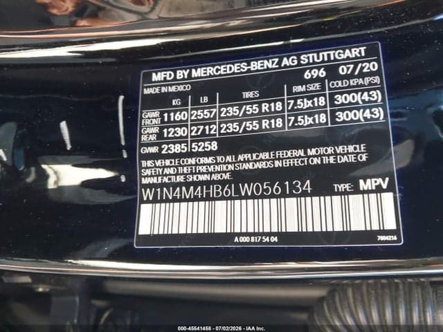 2020 MERCEDES-BENZ GLB 250 4MATIC 9