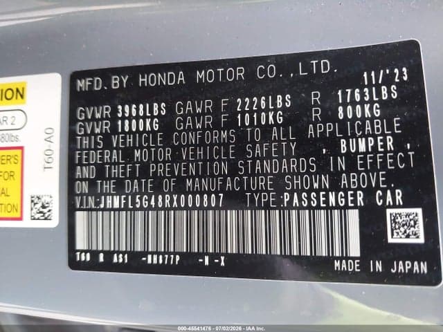 2024 HONDA CIVIC TYPE R 9