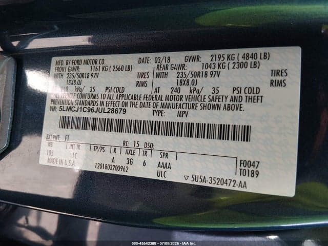 2018 LINCOLN MKC PREMIERE 9