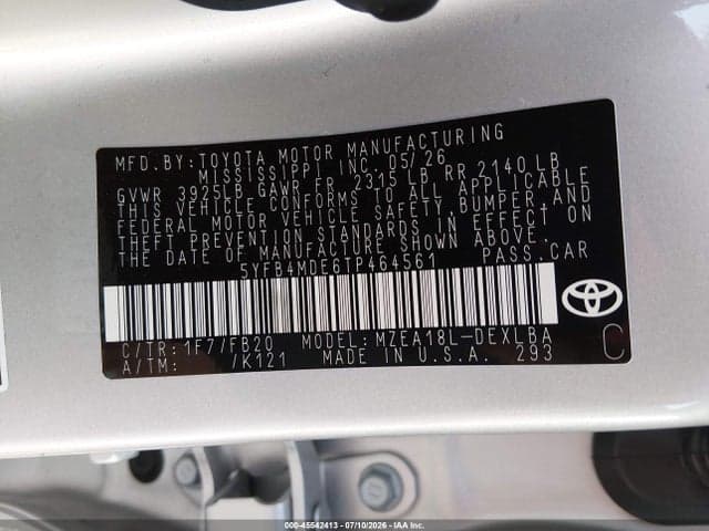 2026 TOYOTA COROLLA 9