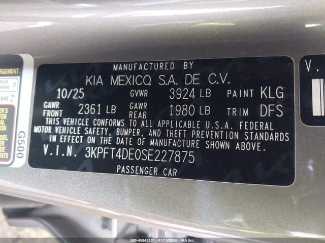 2025 KIA K4 LXS 9