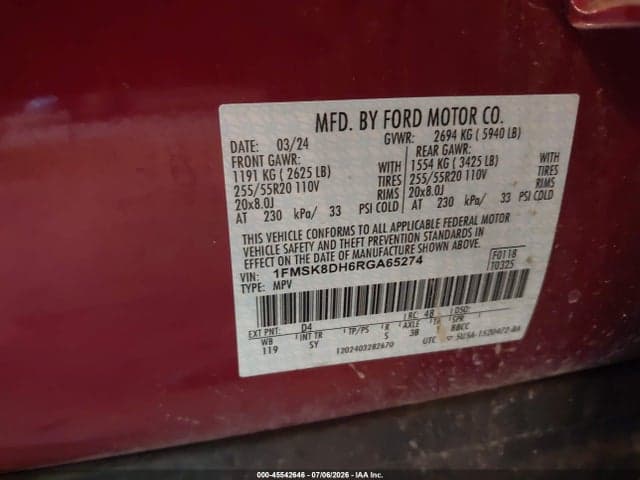 2024 FORD EXPLORER XLT 9