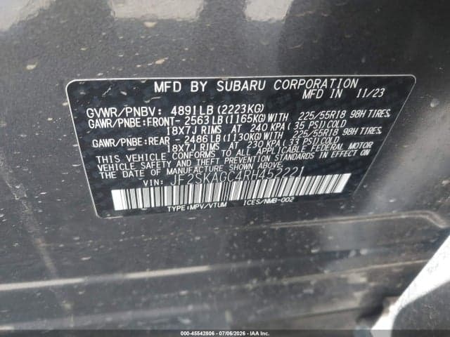 2024 SUBARU FORESTER SPORT 9