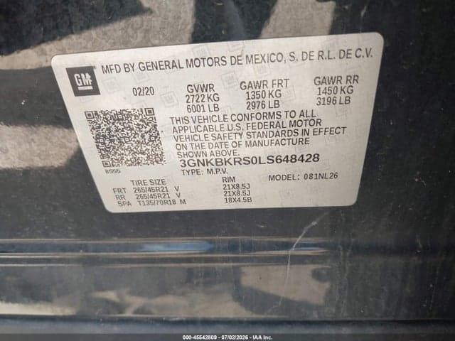 2020 CHEVROLET BLAZER AWD RS 9