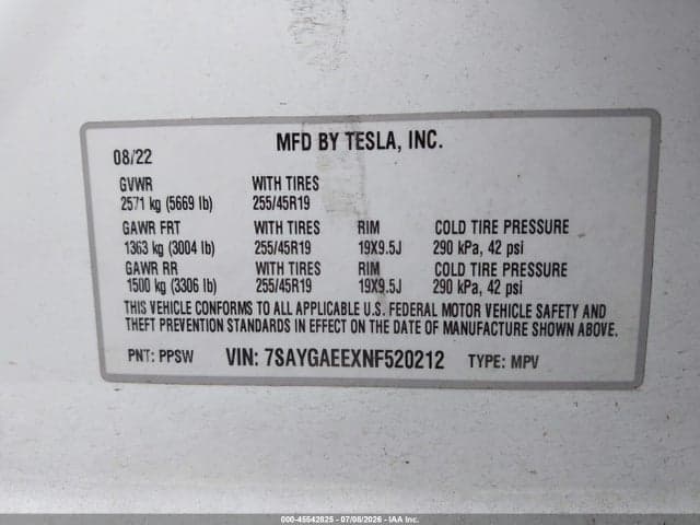 2022 TESLA MODEL Y LONG RANGE DUAL MOTOR ALL-WHEEL DRIVE 9