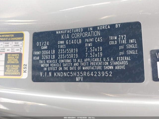 2024 KIA CARNIVAL MPV EX 9