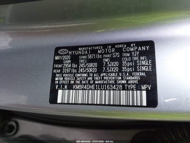 2020 HYUNDAI PALISADE SEL 9