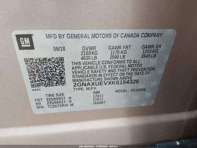 2019 CHEVROLET EQUINOX LT 9