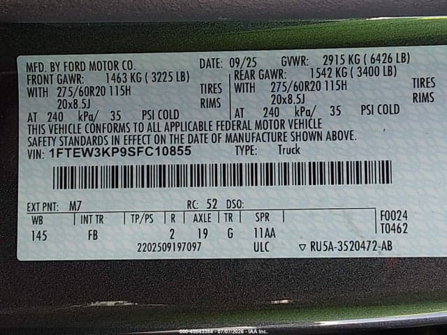 2025 FORD F-150 XLT 9