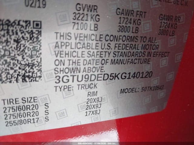 2019 GMC SIERRA 1500 SLT 9