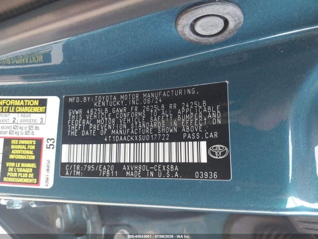 2025 TOYOTA CAMRY SE 9