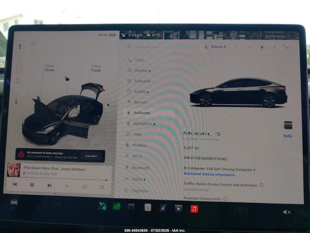 2025 TESLA MODEL 3 LONG RANGE REAR-WHEEL DRIVE/STANDARD REAR-WHEEL DRIVE 7