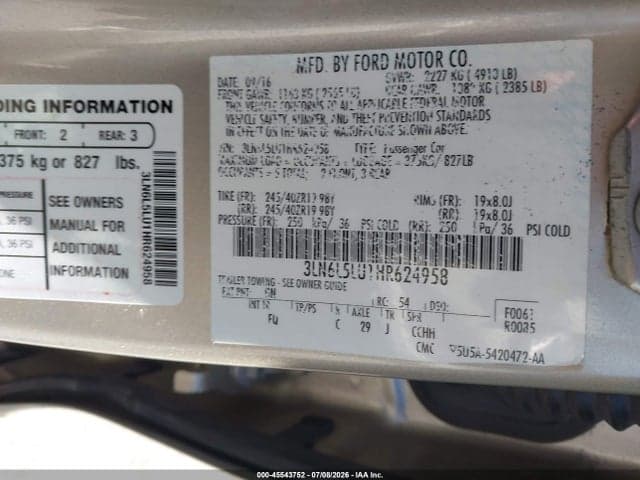 2017 LINCOLN MKZ HYBRID SELECT 9