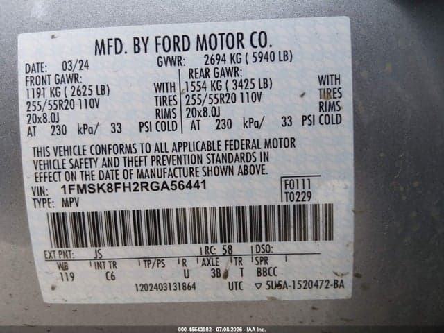2024 FORD EXPLORER LIMITED 9
