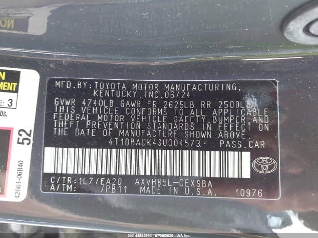 2025 TOYOTA CAMRY SE 9
