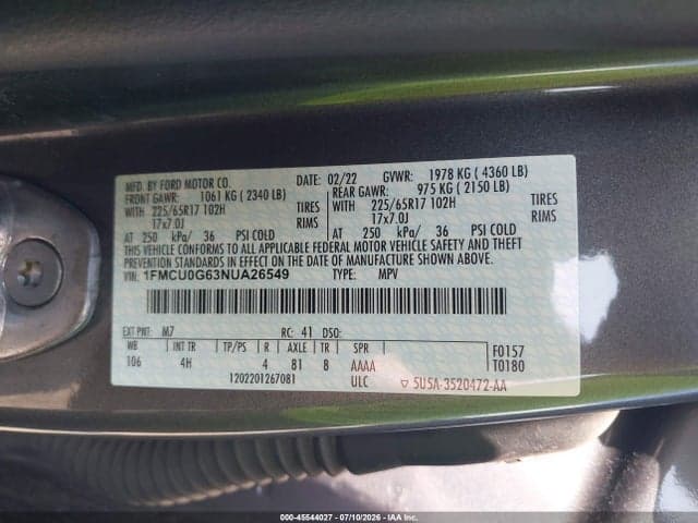 2022 FORD ESCAPE SE 9