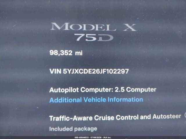 2018 TESLA MODEL X 100D/75D/P100D 14