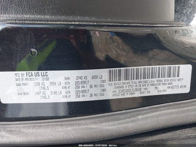 2020 DODGE GRAND CARAVAN SE PLUS 9
