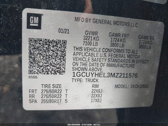 2021 CHEVROLET SILVERADO 1500 4WD SHORT BED HIGH COUNTRY 9