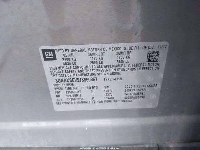 2018 CHEVROLET EQUINOX LT 10