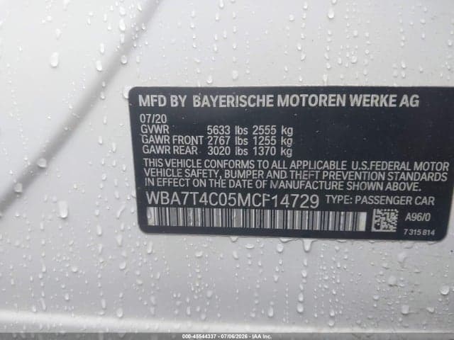 2021 BMW 740I XDRIVE 9