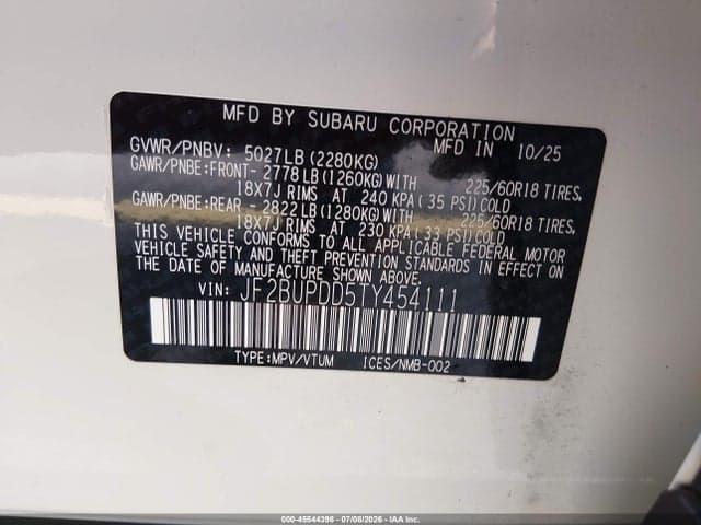 2026 SUBARU OUTBACK LIMITED 9