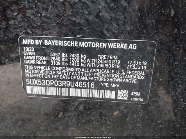 2024 BMW X3 XDRIVE30I 9