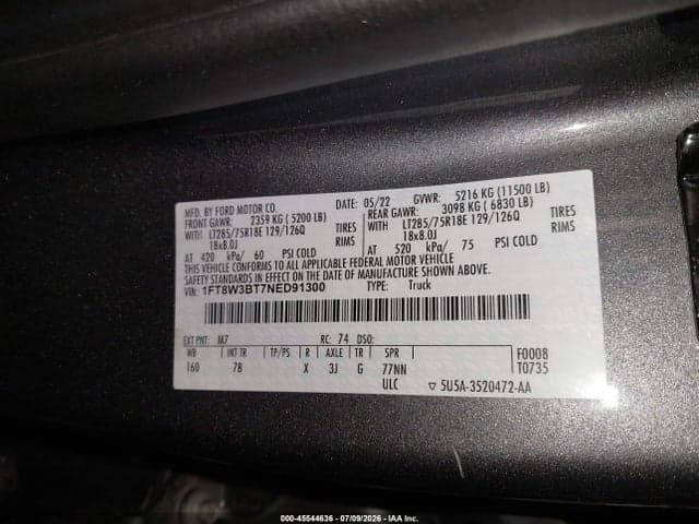 2022 FORD F-350 PLATINUM 9