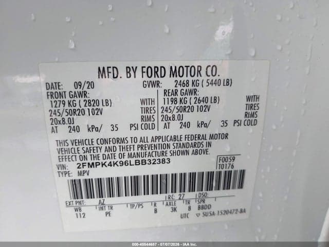 2020 FORD EDGE TITANIUM 9