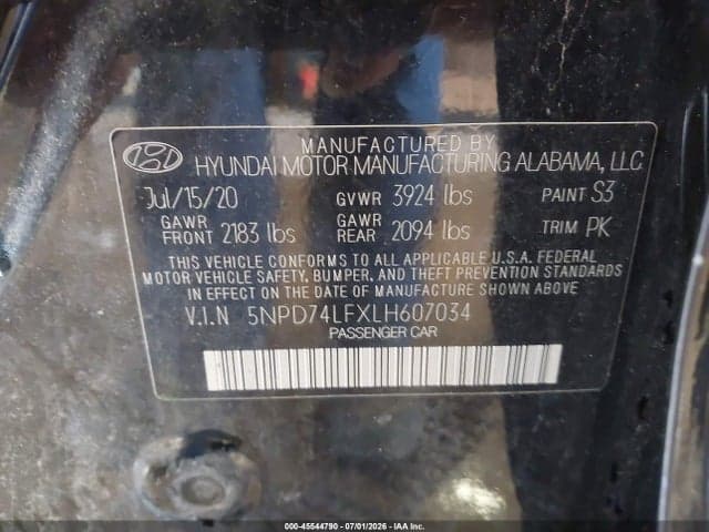 2020 HYUNDAI ELANTRA SE 9