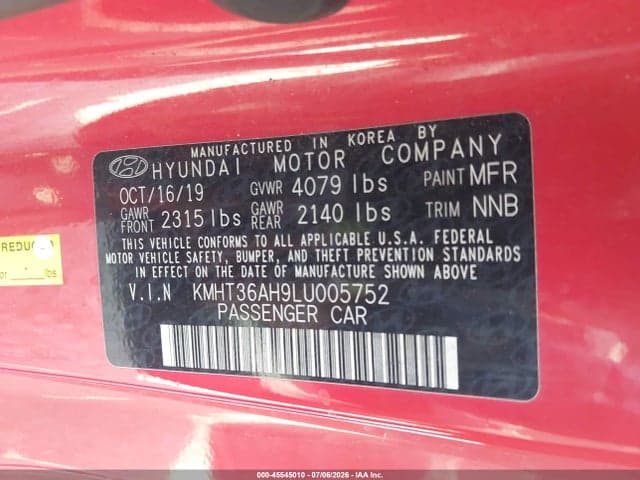 2020 HYUNDAI VELOSTER N 9