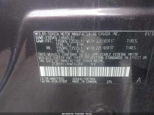 2017 TOYOTA RAV4 LE 9