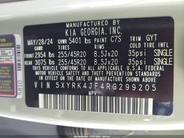 2024 KIA SORENTO SX 9