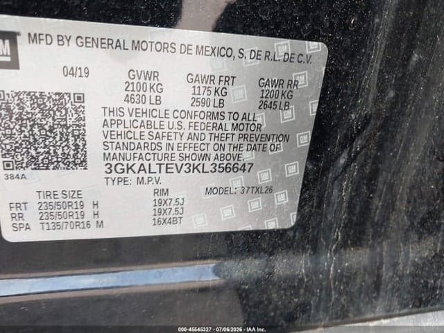 2019 GMC TERRAIN SLE 9