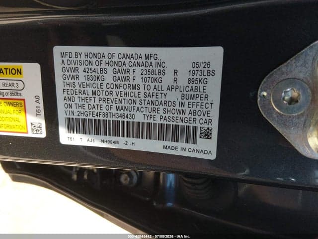 2026 HONDA CIVIC HYBRID SPORT/SPORT TOURING 9