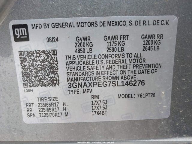 2025 CHEVROLET EQUINOX AWD LT 9