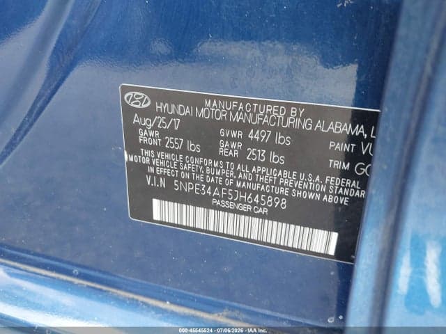 2018 HYUNDAI SONATA SEL 9