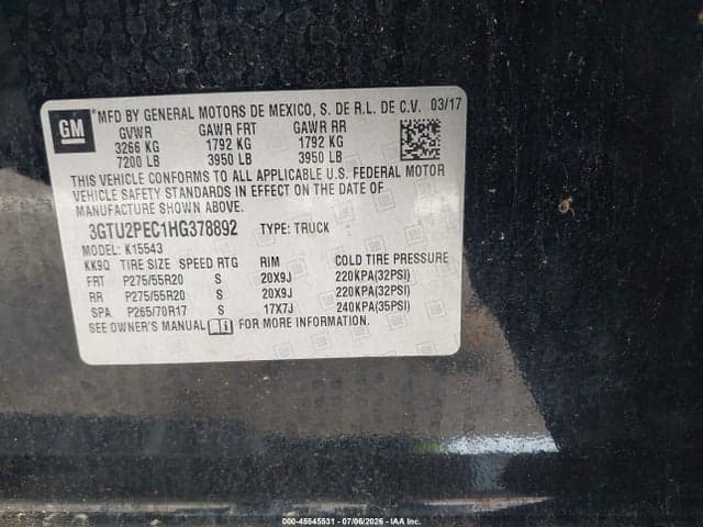 2017 GMC SIERRA 1500 DENALI 9