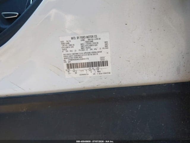 2018 FORD EXPLORER XLT 9