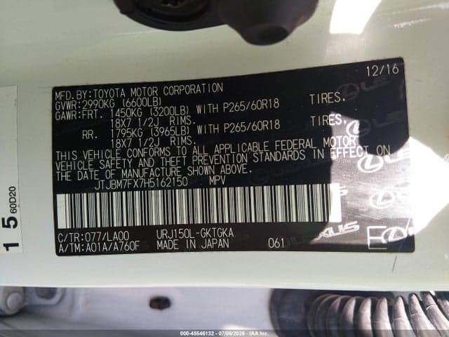 2017 LEXUS GX 460 10